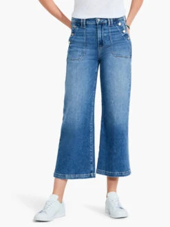 Paige - Aubrey Wide Leg W/ Utility Pockets MEDIUM WASH
