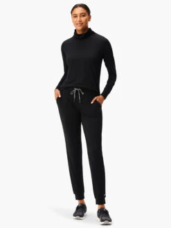 Brushed Flow Turtleneck BLACK ONYX 9 Brushed Flow Turtleneck BLACK ONYX -Varley Shop ACTW238008BLXPRODUCT 04