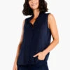 Ruffled Around Tank DARK INDIGO -Varley Shop ALL1014DIDPRODUCT 01