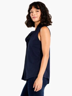 Ruffled Around Tank DARK INDIGO -Varley Shop ALL1014DIDPRODUCT 02
