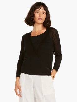 Lightweight 4-Way Cardigan BLACK ONYX -Varley Shop ALL1107BLXPRODUCT 04