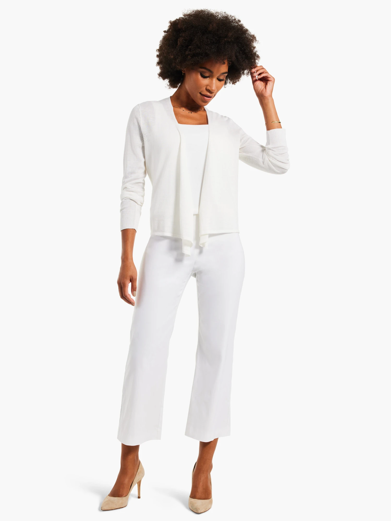 Polished Wonderstretch Wide-Leg Crop PAPER WHITE 4 Polished Wonderstretch Wide-Leg Crop PAPER WHITE - Image 2