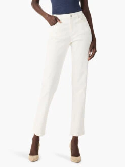 NZ Denim 28" Colored Mid Rise Straight Ankle Jeans PAPER WHITE -Varley Shop ALL1883PWHPRODUCT 01