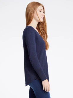 Vital V Neck Sweater DARK INDIGO 7 Vital V Neck Sweater DARK INDIGO -Varley Shop F191189DIDPRODUCT 02