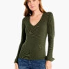 Perfect Rib Knit Cuffed Top BRIAR 2 Perfect Rib Knit Cuffed Top BRIAR -Varley Shop F231007BIAPRODUCT 01