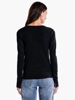 Perfect Rib Knit Cuffed Top -Varley Shop F231007BLXPRODUCT 03