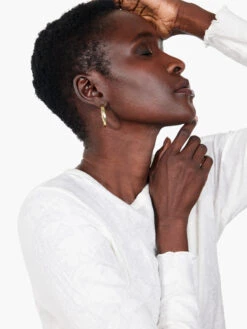 Lace Knit Tee CREAM -Varley Shop F231034CRMPRODUCT 05