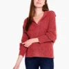 Drape Collar Shaker Sweater SPICE -Varley Shop F231111SPIPRODUCT 01
