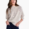 Shaker Knit Mock Sweater SANDSHELL -Varley Shop F231116SSHPRODUCT 01