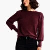 Femme Sleeve Sweater REDWOOD -Varley Shop F231162RDWPRODUCT 01
