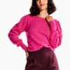 Femme Sleeve Sweater SHOCKING PINK 2 Femme Sleeve Sweater SHOCKING PINK -Varley Shop F231162SKPPRODUCT 01