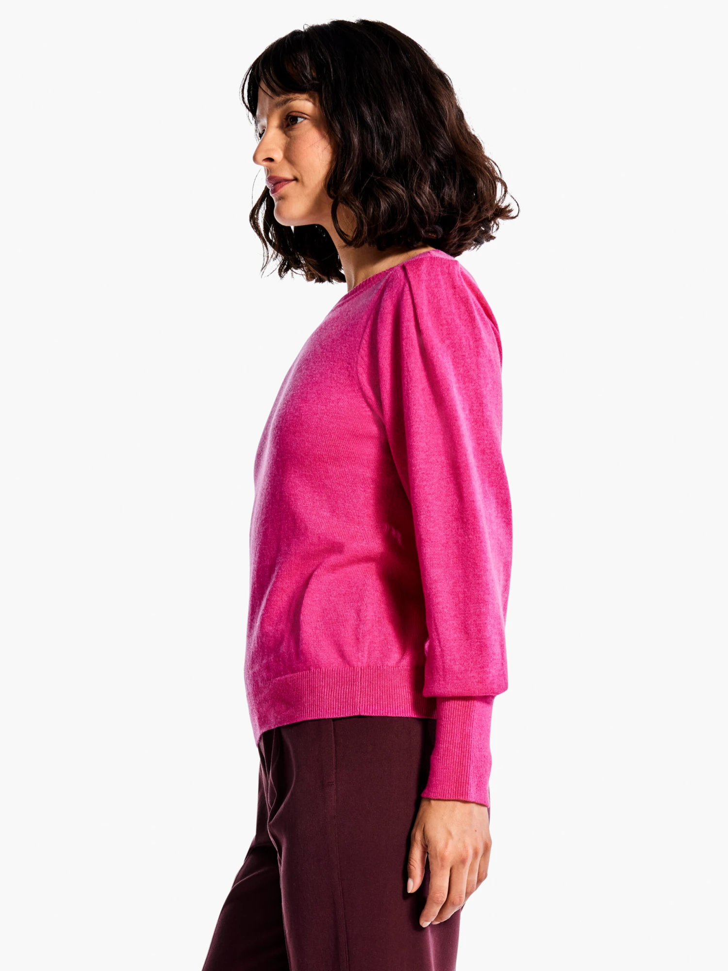 Femme Sleeve Sweater SHOCKING PINK 4 Femme Sleeve Sweater SHOCKING PINK - Image 2