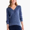 Waffle Stitch V-Neck Sweater -Varley Shop F231168CFLPRODUCT 01