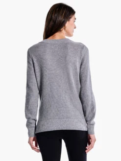 Waffle Stitch V-Neck Sweater MOONWALK -Varley Shop F231168MKWPRODUCT 03