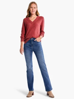 Waffle Stitch V-Neck Sweater SPICE -Varley Shop F231168SPIPRODUCT 04