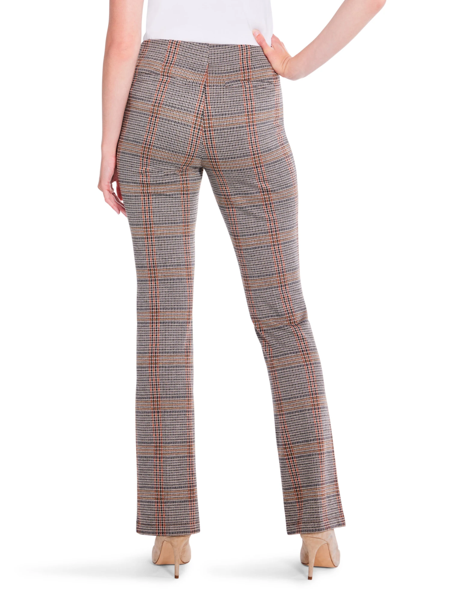 31" Sketched Plaid Bootcut Knit Pant NEUTRAL MULTI 6 31" Sketched Plaid Bootcut Knit Pant NEUTRAL MULTI - Image 4
