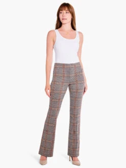 31" Sketched Plaid Bootcut Knit Pant NEUTRAL MULTI 13 31" Sketched Plaid Bootcut Knit Pant NEUTRAL MULTI -Varley Shop F231343NUMPRODUCT 04