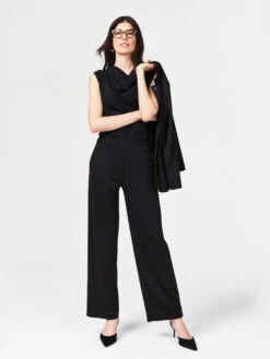 29" Drapey Ponte Wide Leg Ankle Pant -Varley Shop F231352BLXPRODUCT 05