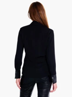 Trimmed Up Shirt BLACK ONYX 8 Trimmed Up Shirt BLACK ONYX -Varley Shop F231604BLXPRODUCT 03
