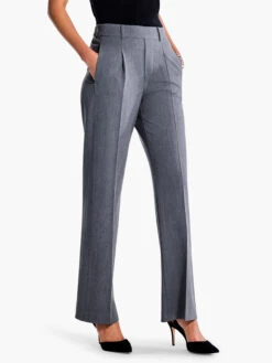 31" The Avenue Wide Leg Pleated Pant CHARCOAL -Varley Shop F231826CHRPRODUCT 03