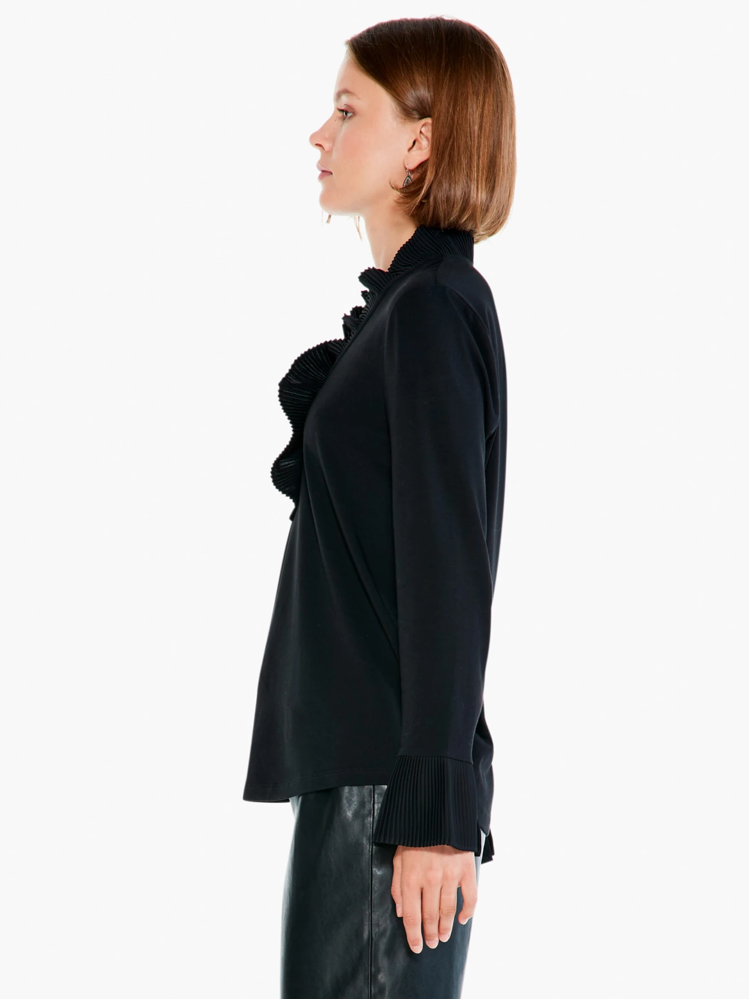 Ruffled Up Top BLACK ONYX 4 Ruffled Up Top BLACK ONYX - Image 2