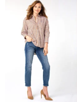 Liverpool - Kennedy Crop Straight W/ Cut Hem MEDIUM WASH -Varley Shop LM7195VHMWSPRODUCT 04