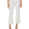 Liverpool - Chloe Crop W/ Welt Pockets WHITE