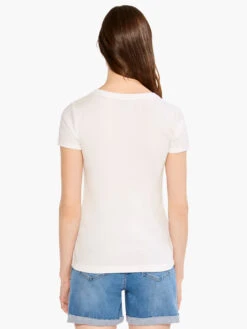 Perfect Knit Rib Short Sleeve V Tee PAPER WHITE -Varley Shop M231045PWHPRODUCT 03