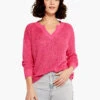 Summer Split Neck Sweater SHOCKING PINK -Varley Shop M231115SKPPRODUCT 01