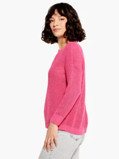 Summer Split Neck Sweater SHOCKING PINK -Varley Shop M231115SKPPRODUCT 02