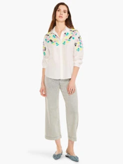 Placed Petals Shirt WHITE MULTI -Varley Shop M231613WMTPRODUCT 04