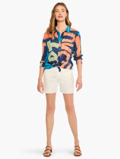 Love Art Joy Crinkle Shirt INDIGO MULTI 11 Love Art Joy Crinkle Shirt INDIGO MULTI -Varley Shop M231643IMIPRODUCT 04