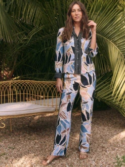 Sapphire Shades Wide-Leg Pant BLUE MULTI