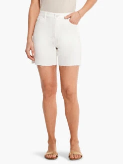 NZ Denim Mid Rise 5" Jean Short PAPER WHITE