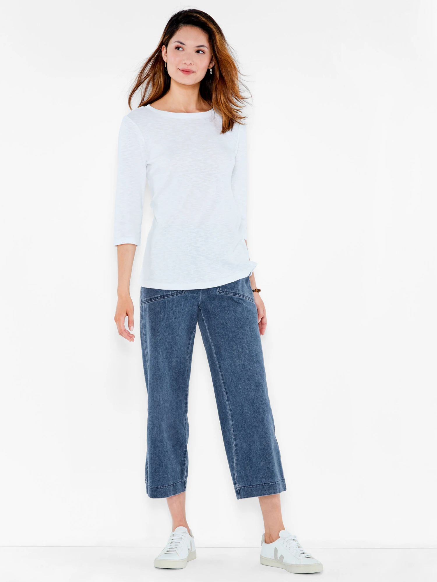 NZT 3/4 Sleeve Boat Tee PAPER WHITE 6 NZT 3/4 Sleeve Boat Tee PAPER WHITE - Image 4