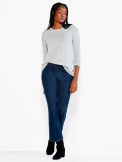 NZT Sweet Dreams Long Sleeve Crew Tee GREY MIX -Varley Shop NZTESS1016GRMPRODUCT 04