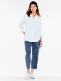 NZT Long Sleeve Angled Pocket Shirt PAPER WHITE -Varley Shop NZTESS1019PWHPRODUCT 04