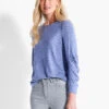 NZT Sweet Dreams Ruched Sleeve Crew Neck IRIS -Varley Shop NZTF232037IRSPRODUCT 01