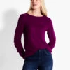 NZT Sweet Dreams Ruched Sleeve Crew Neck MULBERRY -Varley Shop NZTF232037MULPRODUCT 01