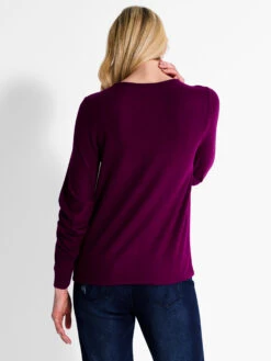 NZT Sweet Dreams Ruched Sleeve Crew Neck MULBERRY -Varley Shop NZTF232037MULPRODUCT 03