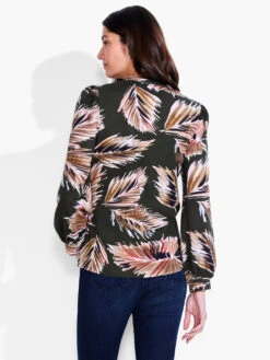 NZT Long Sleeve Fern Henley GREEN MULTI -Varley Shop NZTF232046GRIPRODUCT 03