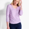 NZT Long Sleeve V-Neck Ruched Tee -Varley Shop NZTF232062CLLPRODUCT 01