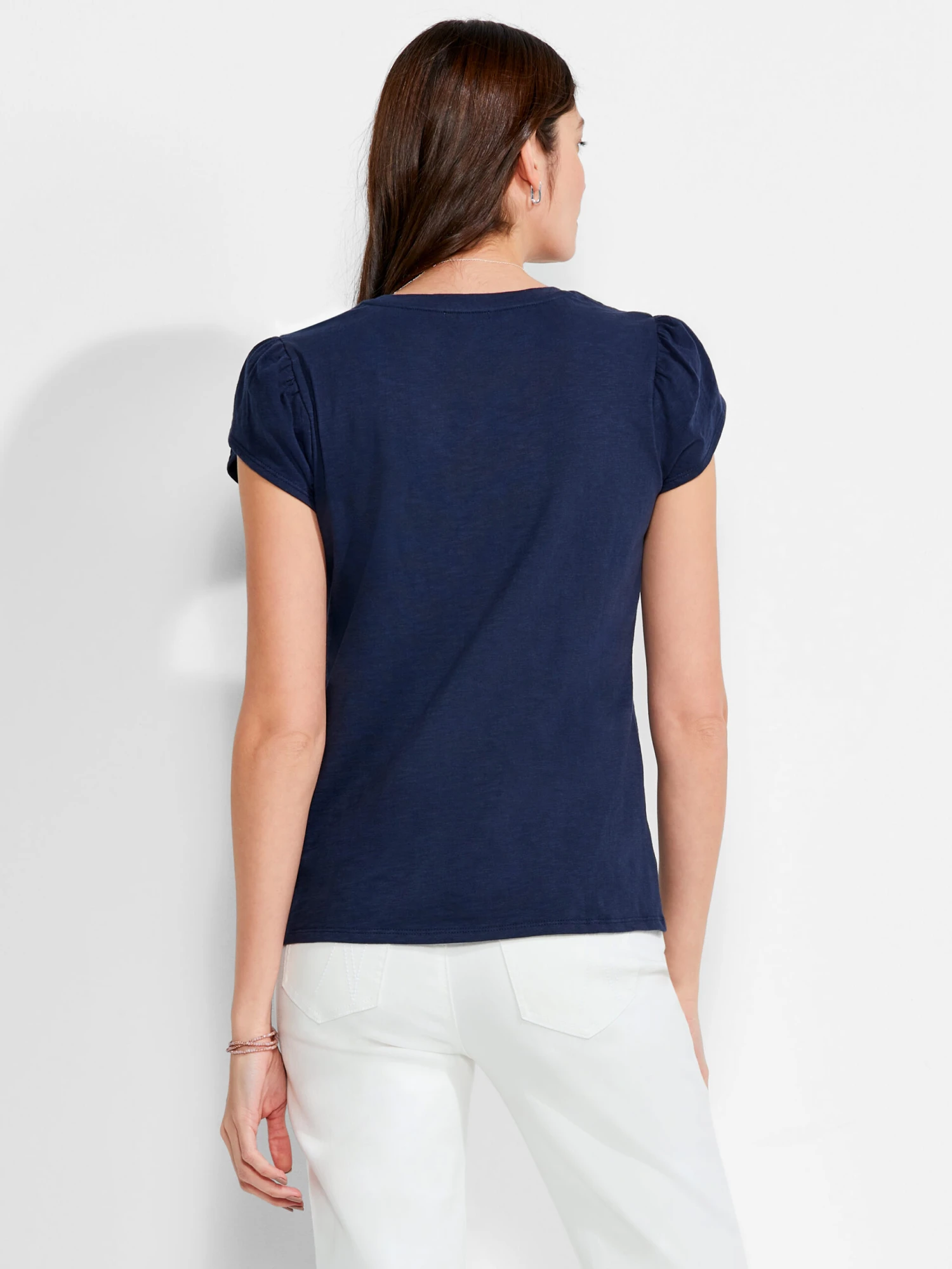 NZT Short Sleeve Tulip Sleeve Scoop Tee 5 NZT Short Sleeve Tulip Sleeve Scoop Tee - Image 3