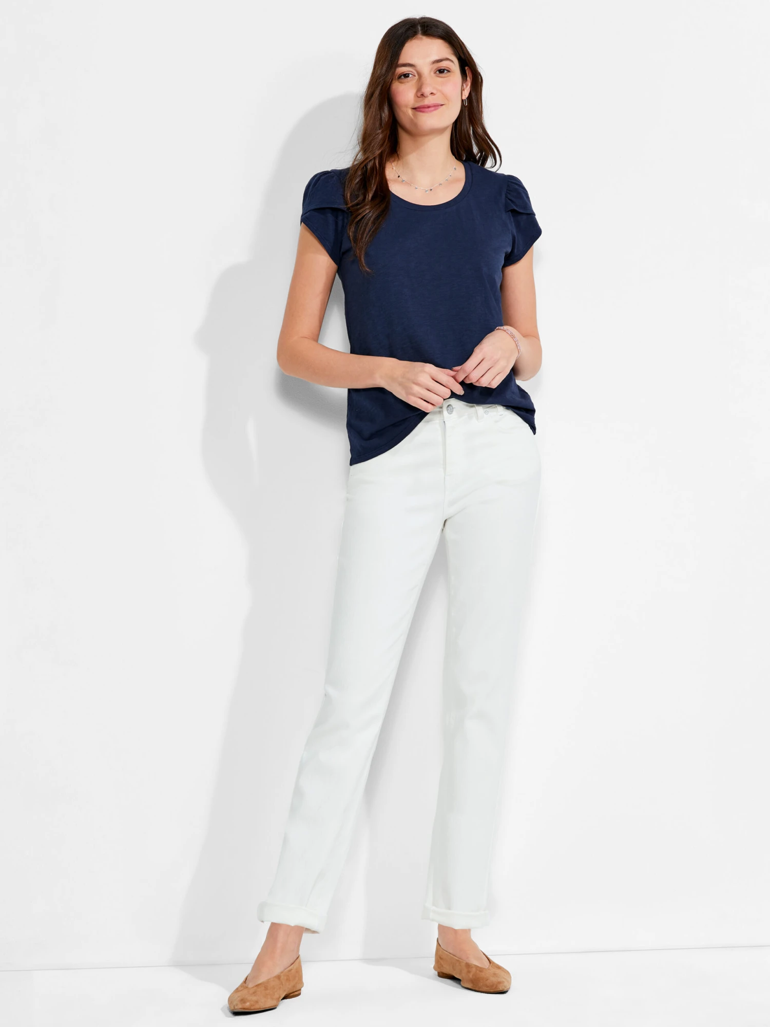 NZT Short Sleeve Tulip Sleeve Scoop Tee 6 NZT Short Sleeve Tulip Sleeve Scoop Tee - Image 4