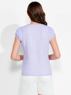NZT Short Sleeve Tulip Sleeve Scoop Tee JUICY VIOLET -Varley Shop NZTM232014JVLPRODUCT 03