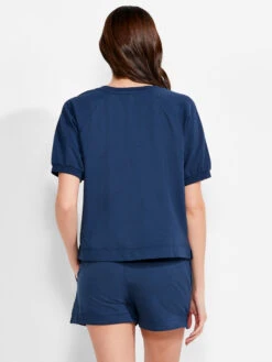 NZT Short Sleeve Round Neck French Terry Top -Varley Shop NZTM232017DIDPRODUCT 03