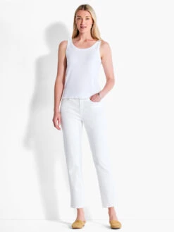 NZT Scoop Lettuce Edge Tank PAPER WHITE -Varley Shop NZTM232025PWHPRODUCT 01