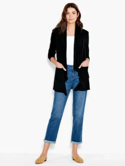 NZT Long Sleeve Drape Cardigan -Varley Shop NZTS231005BLXPRODUCT 04