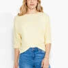 NZT Boat Neck Dolman Sleeve Tee CHAMOMILE -Varley Shop NZTS231035CHOPRODUCT 01