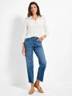 NZT Sweet Dreams Long Sleeve Shirt -Varley Shop NZTW232051 MWH PRODUCT 04